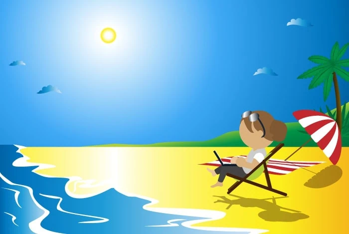 OpenCRM on the beach