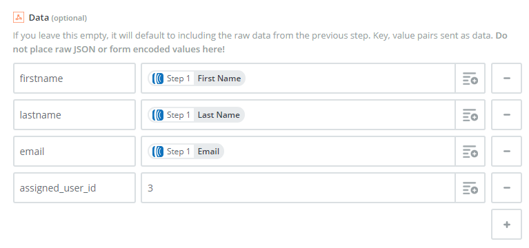 zapier integration - opencrm map