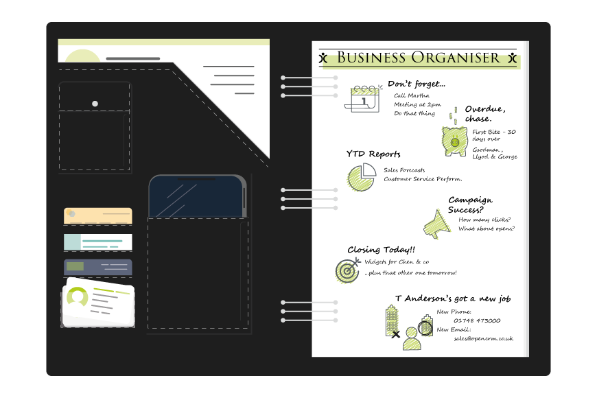 Your CRM is your Business Organiser
