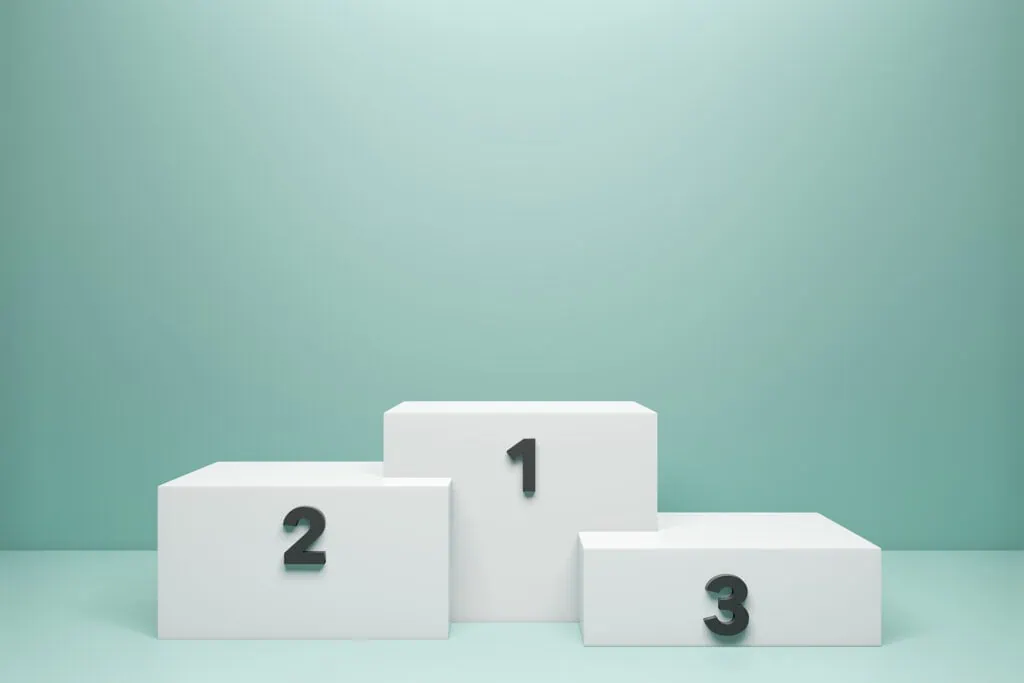 three winner podiums for the best crm systems for UK businesses